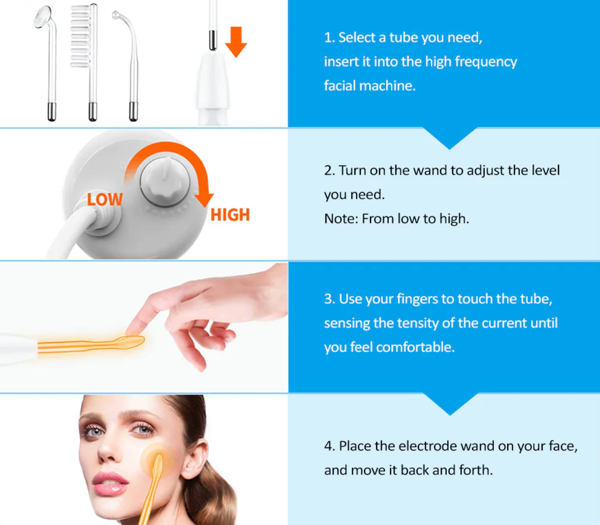 Clear Glow High Frequency Wand