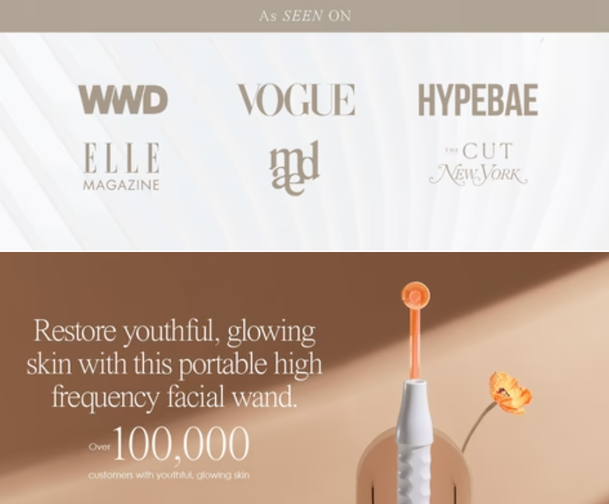 Clear Glow High Frequency Wand